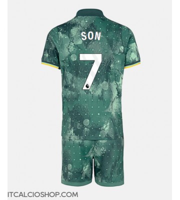 Tottenham Hotspur Son Heung-min #7 Terza Maglia Bambino 2024-25 Manica Corta (+ Pantaloni corti)